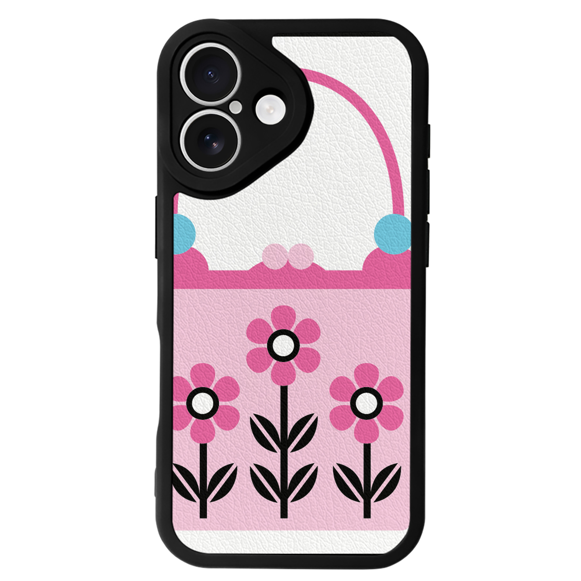 （画像用） Hello Kitty ハローキティ 【iPhone 16シリーズ対応】シリコンスマホケース（レザー調） 材質：シリコン
